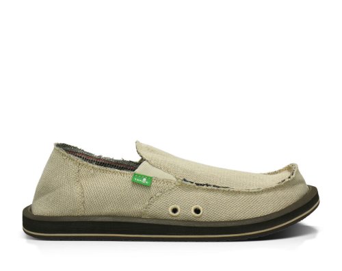 Chaussures Sanuk Hemp Homme - Vert Clair Olive AFVHRL695
